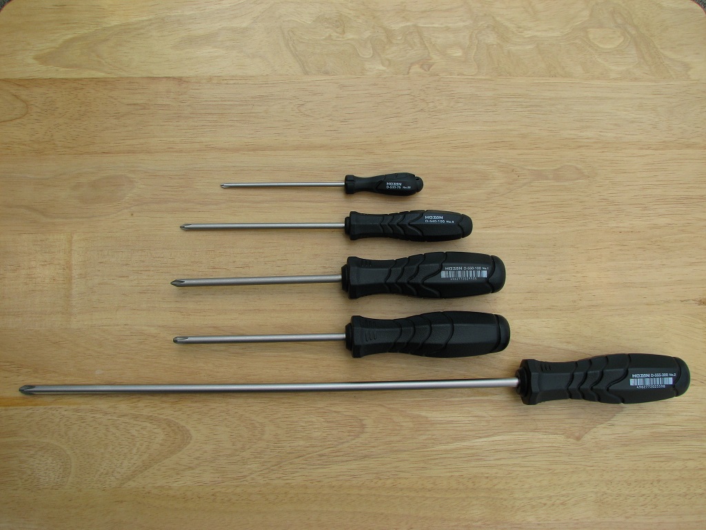 Hozan JIS-5 screwdriver set